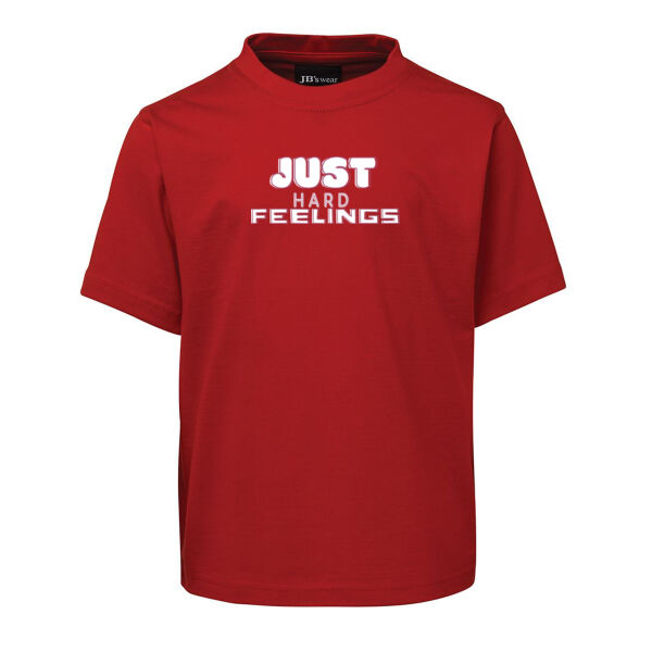 Just Hard Feelings - White Kids Tee  Thumbnail
