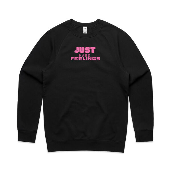 Just Hard Feelings - Pink Adult Crew Thumbnail