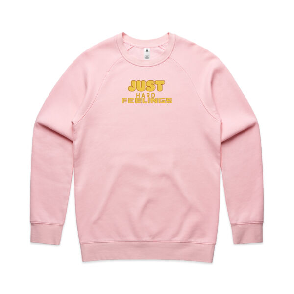 Just Hard Feelings - Yellow Adult Crew Thumbnail