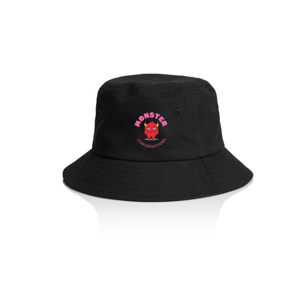 Monster Conversations Kids Bucket Hat - Pink  Thumbnail