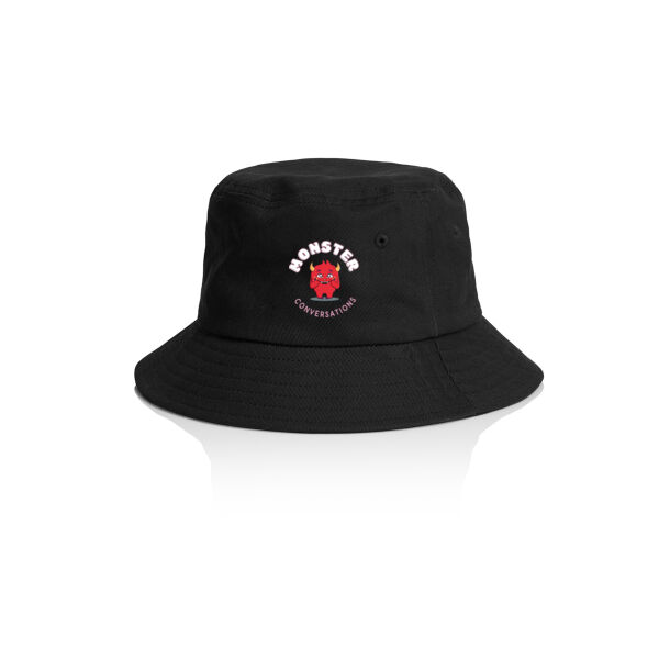 Monster Conversations Kids Bucket Hat - White  Thumbnail