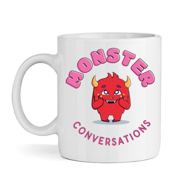 Monster Conversations Mug - Pink  Thumbnail