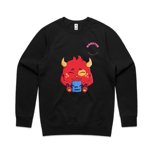 I Believe in My Story - Pink Adult Crew Thumbnail