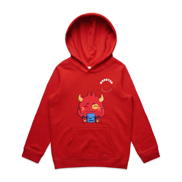 I Believe in My Story - White Kids Hoodee Thumbnail